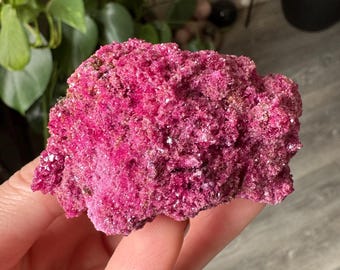 Raw Ruby Crystal | Natural Rough Druzy Stone Mineral Specimen | Metaphysical Boho Witchy Home Decor