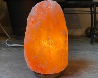 4 to 6lb Himalayan Salt Crystal Lamp | Natural Stone Hollowed Lamp | Cord and Light Included | Metaphysical Healing and Home Decor