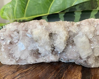 1.8lb Apophyllite Crystal Cluster | Natural Raw Rough Zeolite Stone from India | Metaphysical Home Decor | Mineral Specimen