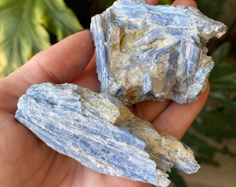 Blue Kyanite & Quartz Rough Raw Natural Stone Small Medium Large XL | Metaphysical Home Decor | Choose Your Own