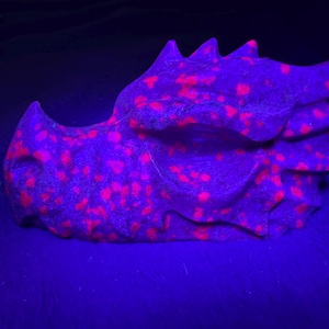 1.1lb Ruby in Kyanite Dragon Crystal | Natural Stone Carved and Polished Dragon Head | Metaphysical Fantasy Animal Home Decor