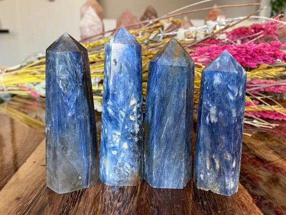 Blue Kyanite Tower Point | Natural Stone | Metaphysical Home Decor | Choose Your Own