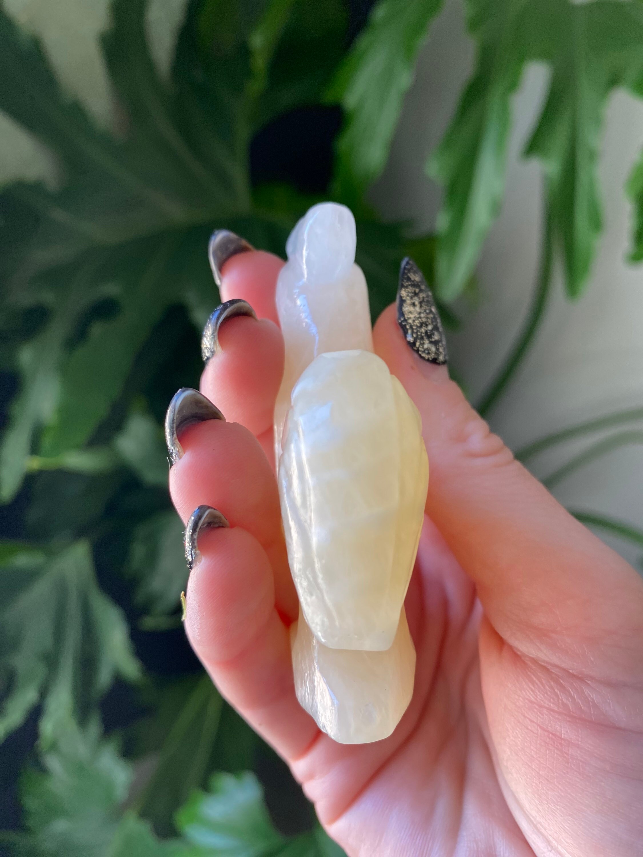 Orange Calcite Rooster Crystal | Natural Stone Carved Chicken ...