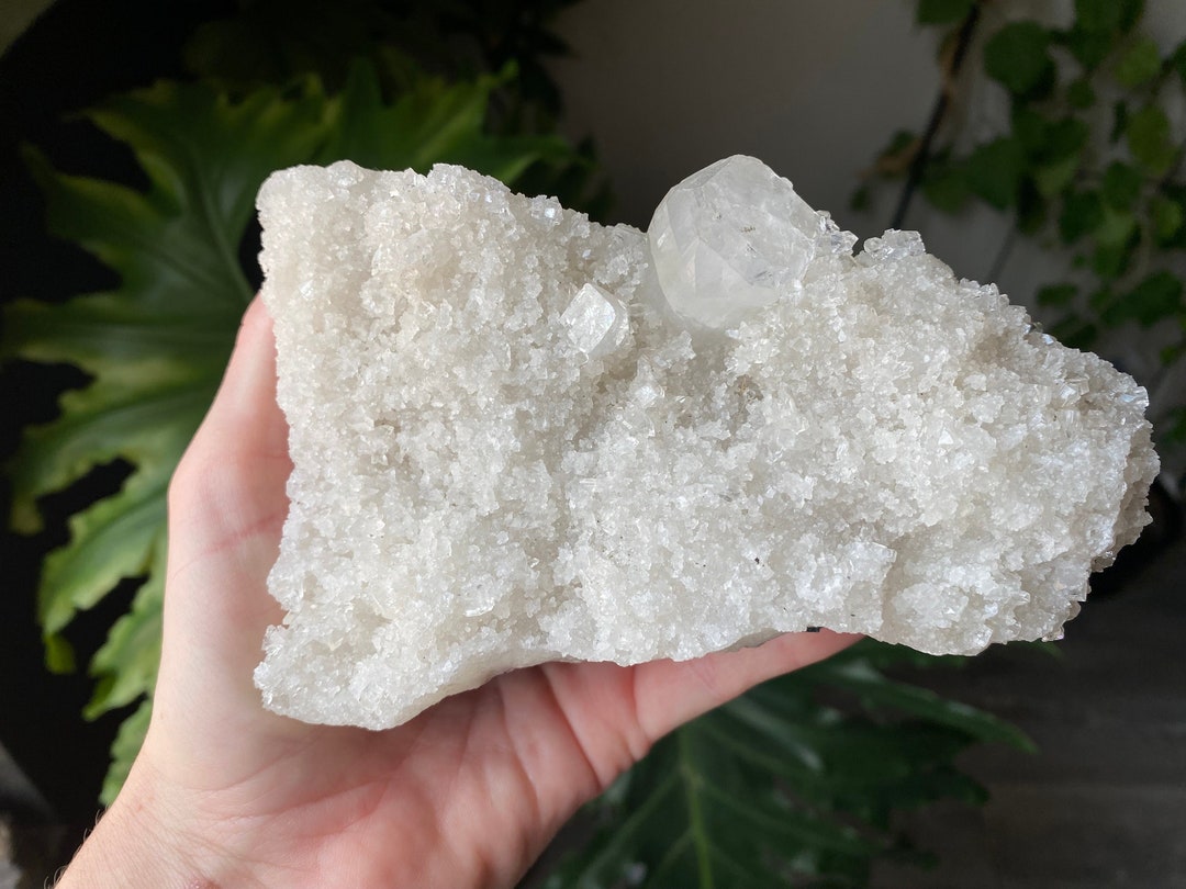 1.7lb Zeolite Crystal Cluster Natural Raw Rough Apophyllite Stone From