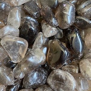 Smoky Quartz Crystal Tumbled Smooth Polished | Natural Quartz Pocket Stone | Grounding | Negative Energy Protection