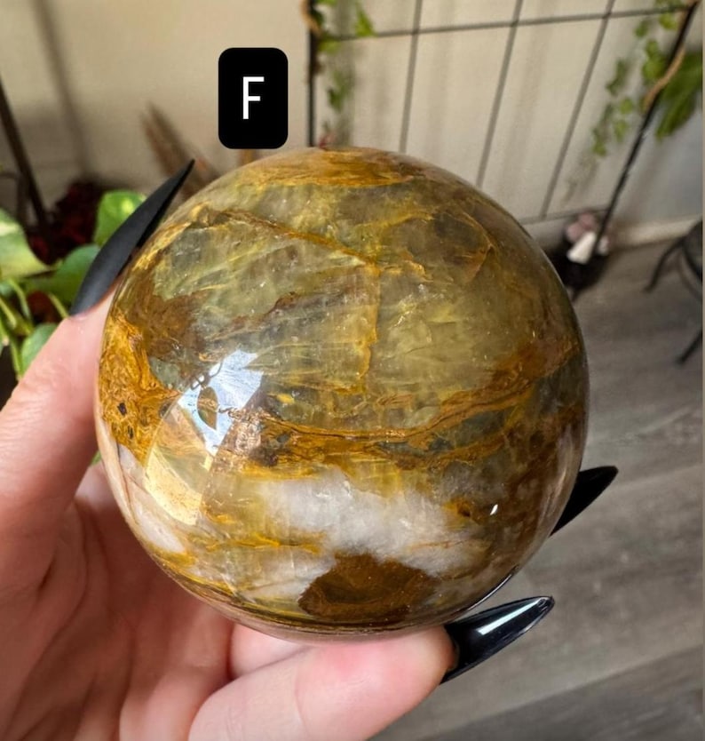 Pietersite Sphere Crystal | Natural Stone Carved and Polished Sphere ...