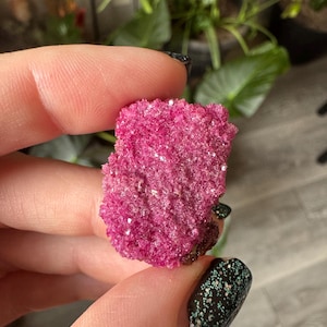 Raw Ruby Crystal | Natural Rough Druzy Stone Mineral Specimen | Metaphysical Boho Witchy Home Decor