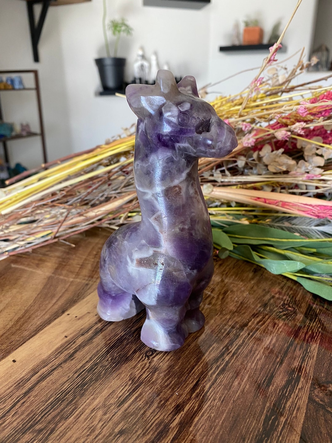 1.4lb Chevron Amethyst Giraffe Crystal Dream Amethyst Etsy