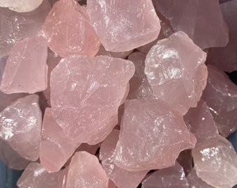 Rose Quartz Crystal | Natural Raw Gemstone | Crystal Healing and Home Decor | Heart Chakra | Love & Compassion
