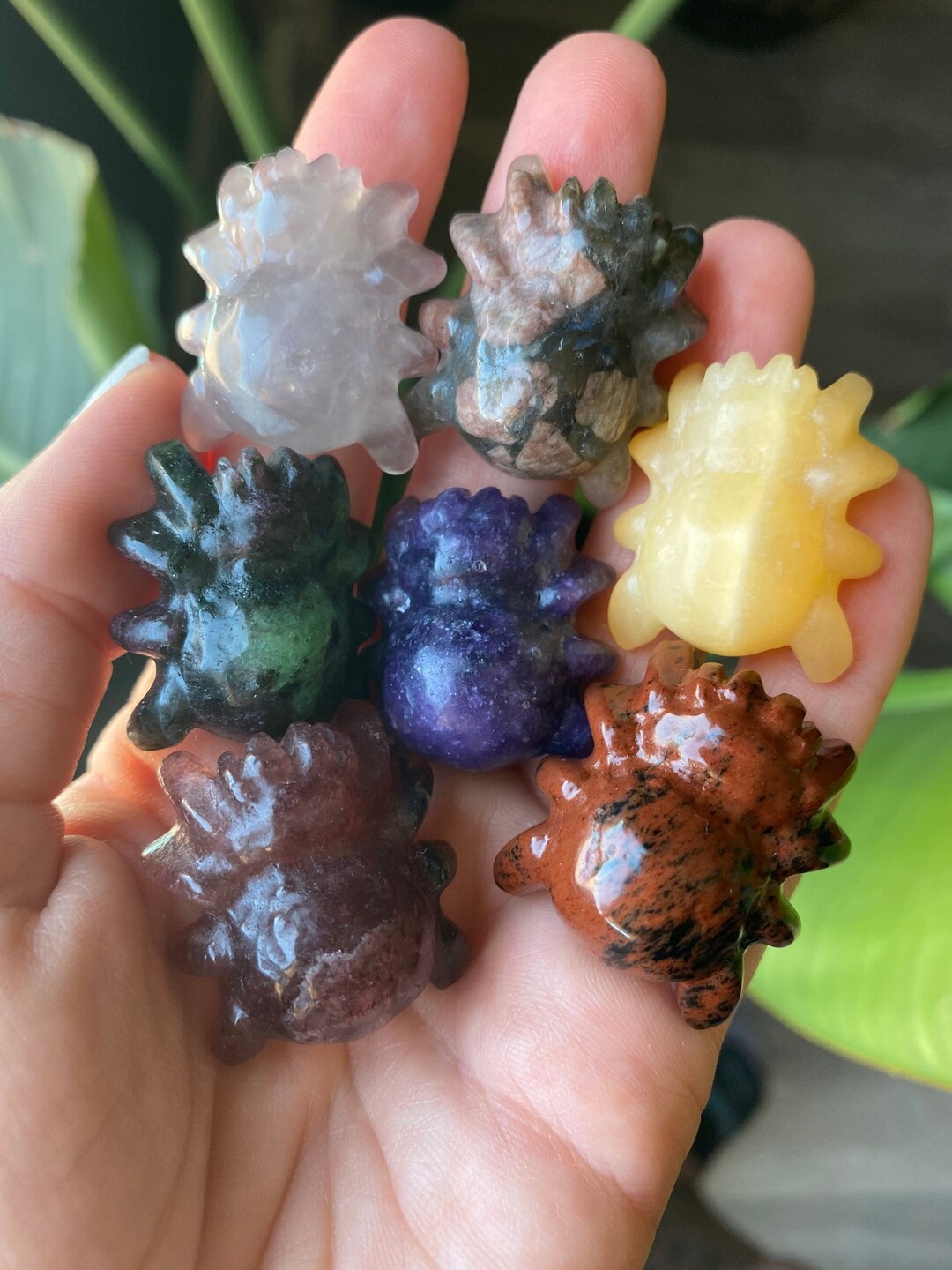 Crystal Spider Assorted | Carved and Polished Natural Stone Spider ...