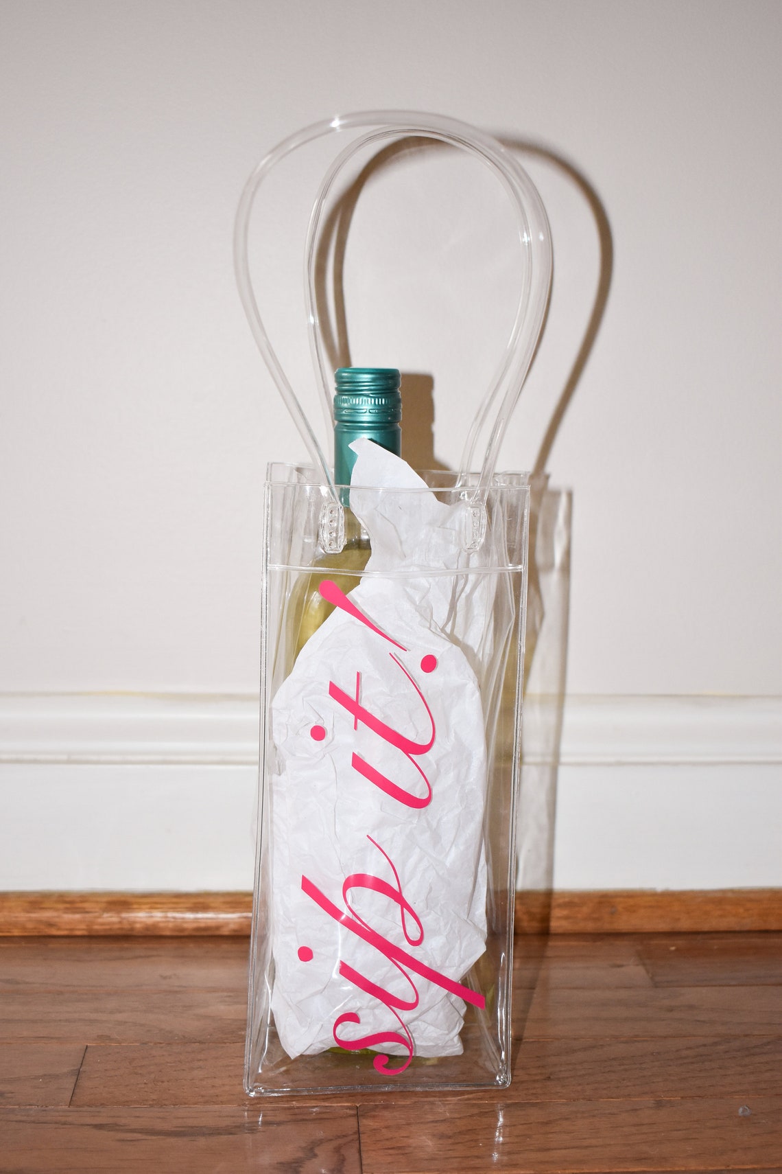 Wine Chiller Bag Custom Wine Bag Plastic Wine Bag Wine Etsy