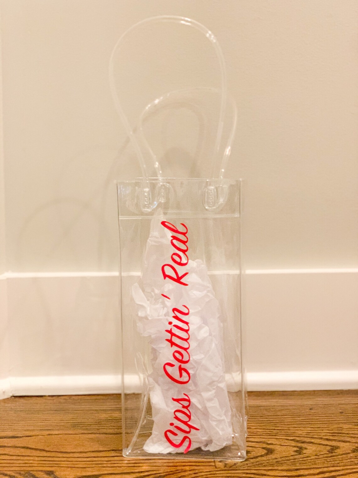 Wine Chiller Bag Custom Wine Bag Plastic Wine Bag Wine Etsy