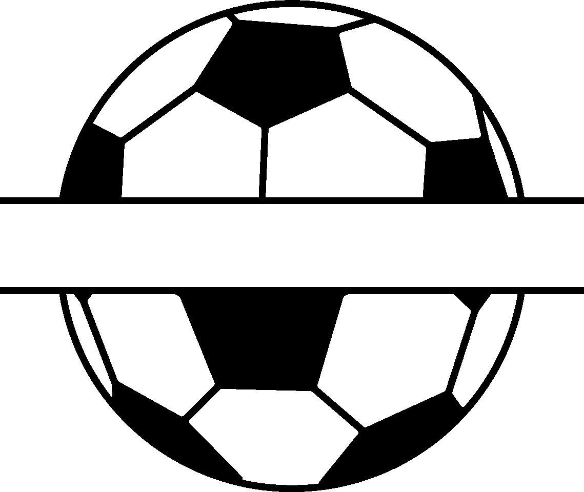 Half soccer ball svg