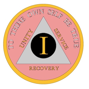 Editable One Year AA Chip SVG