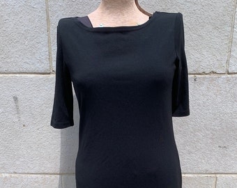Vintage 1990s Black Sheath Dress