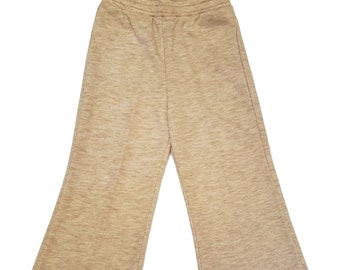 Vintage 1970s Health-tex Niños Niña Brezo Tan / Beige Pantalones 4, Nuevo Viejo Stock