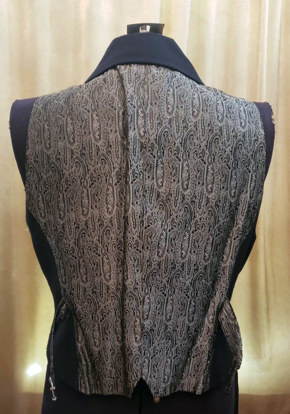 Vintage Contempo Casuals Vest with Silver Gray Fl… - image 4