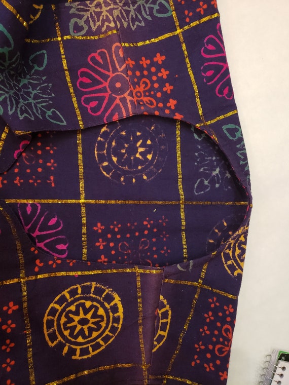 Vintage Colorful Indian Cotton Tunic - image 4