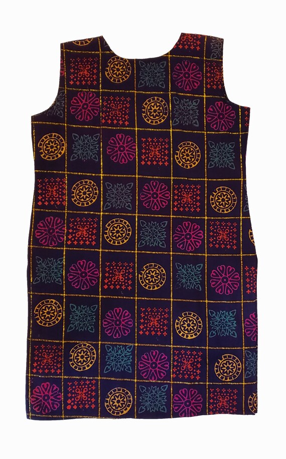 Vintage Colorful Indian Cotton Tunic - image 2