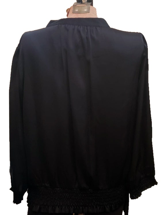 Violet & Claire Black Smocked Blouse - image 2