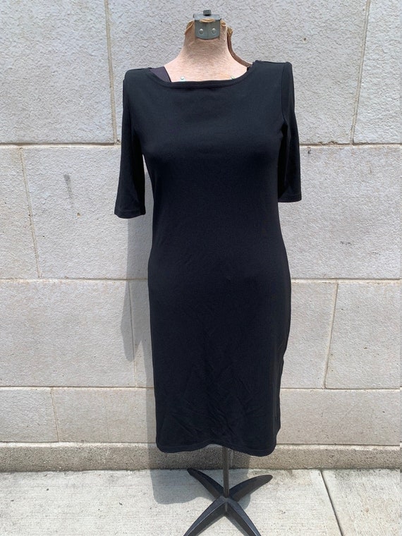 Vintage 1990s Black Sheath Dress