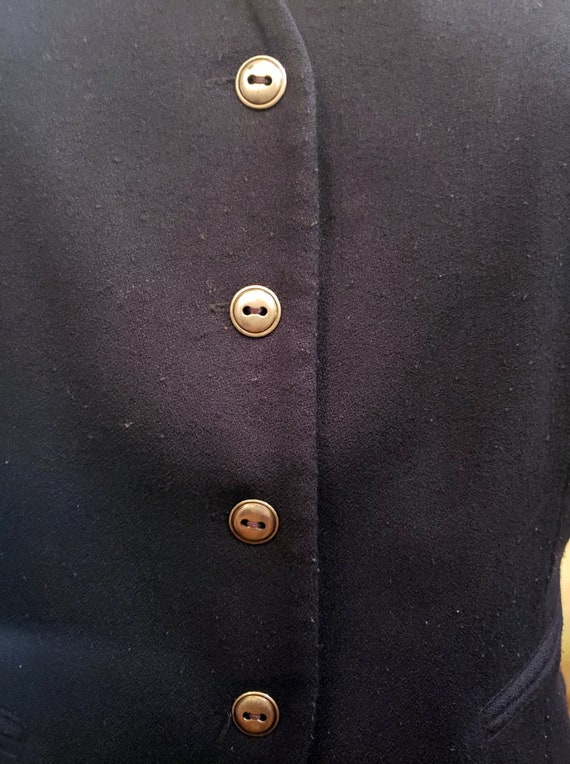 Vintage Contempo Casuals Vest with Silver Gray Fl… - image 5