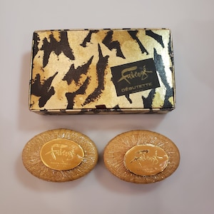Faberge Savon Tigress Debutette Soap Gift Box with Two 2 1/2 oz Bar Soaps