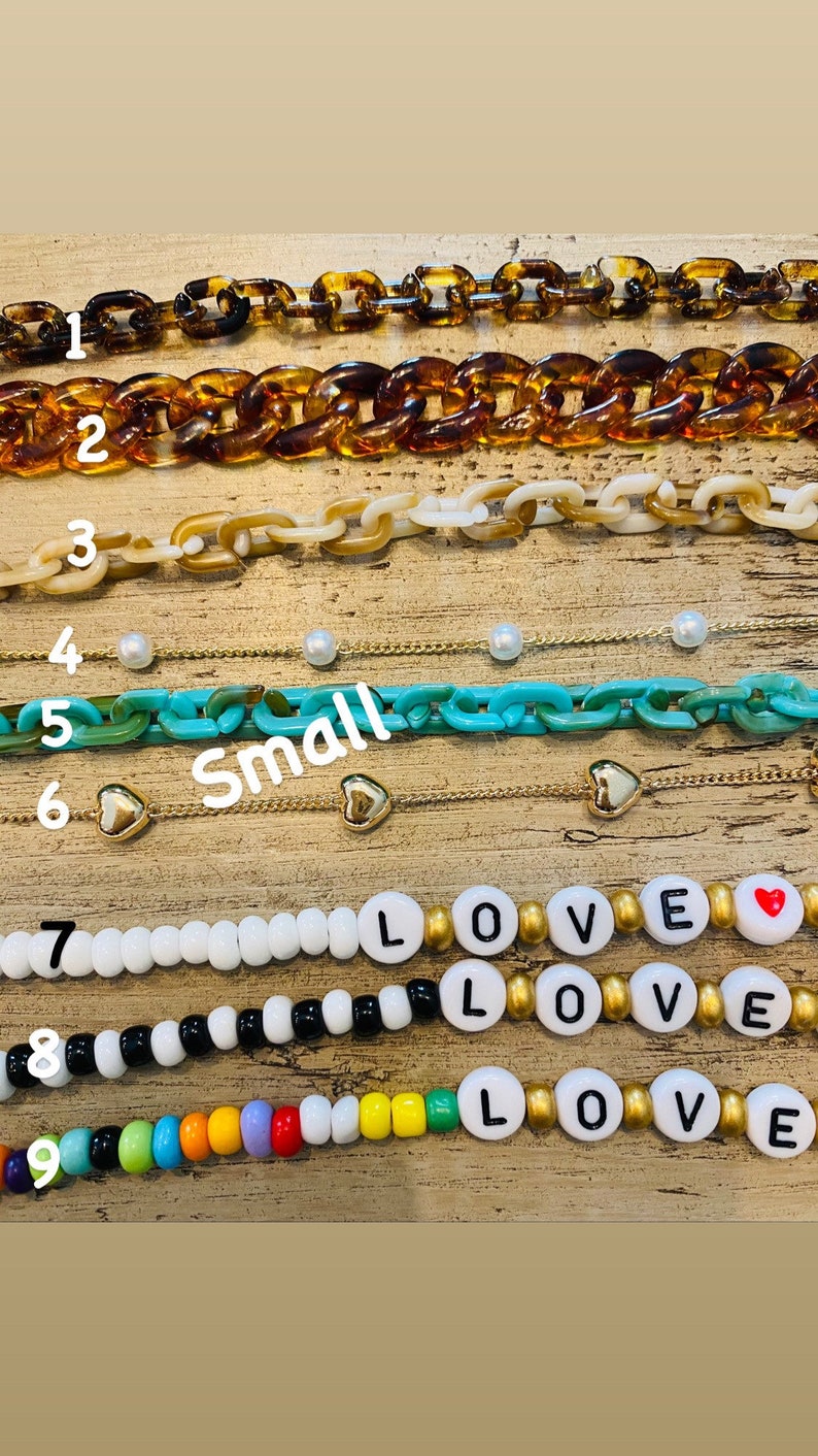 Acrylic Mask Chains