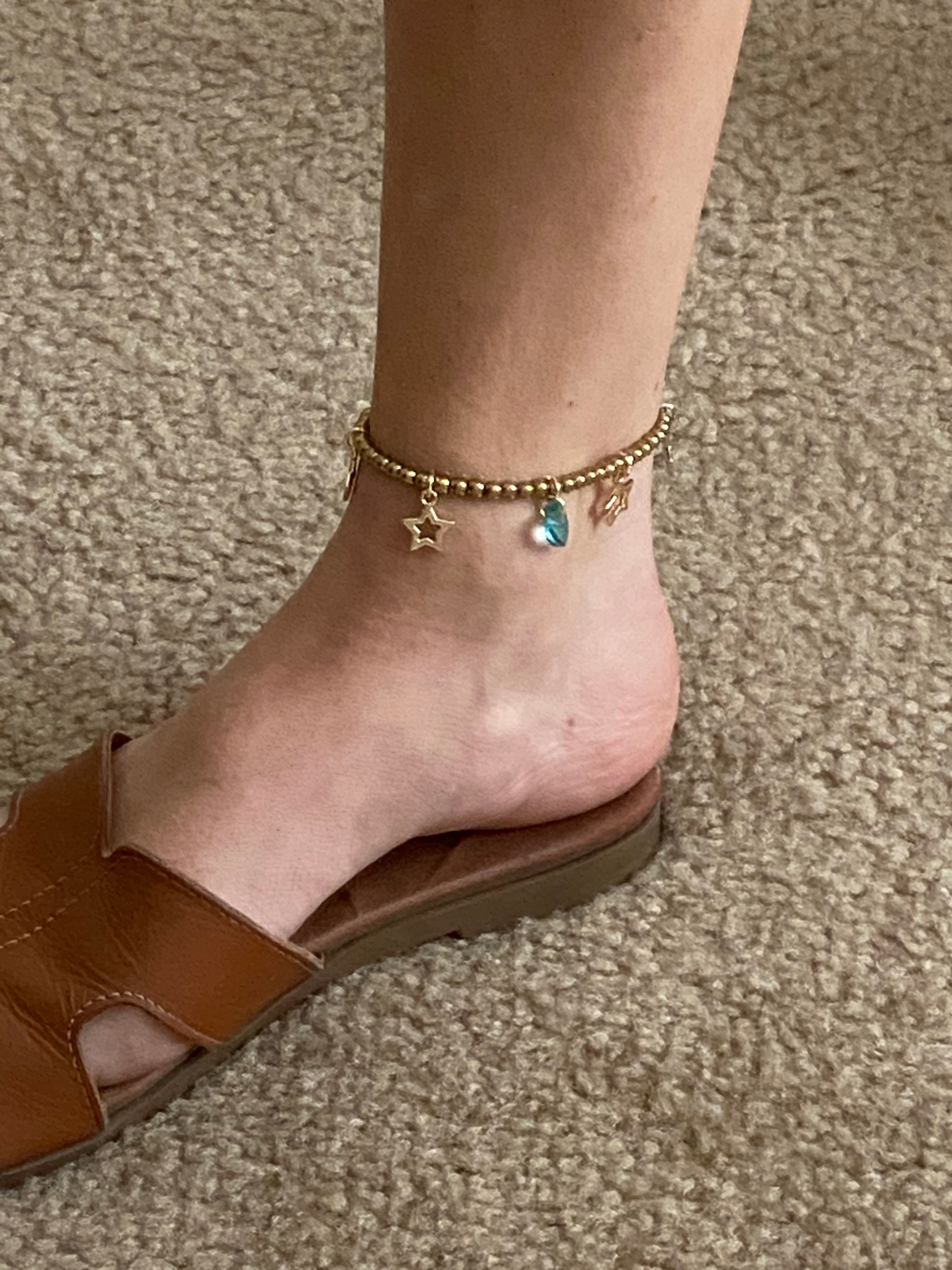 Customizable stretch anklets Etsy