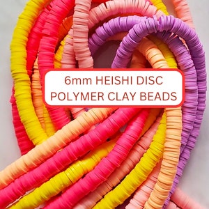 4mm Light Pink Heishi Beads, Pink Clay Beads, Polymer Clay Disc Beads,  African Disc Beads, Vinyl Heishi, 16 Inch Strand 381 -  Hong Kong