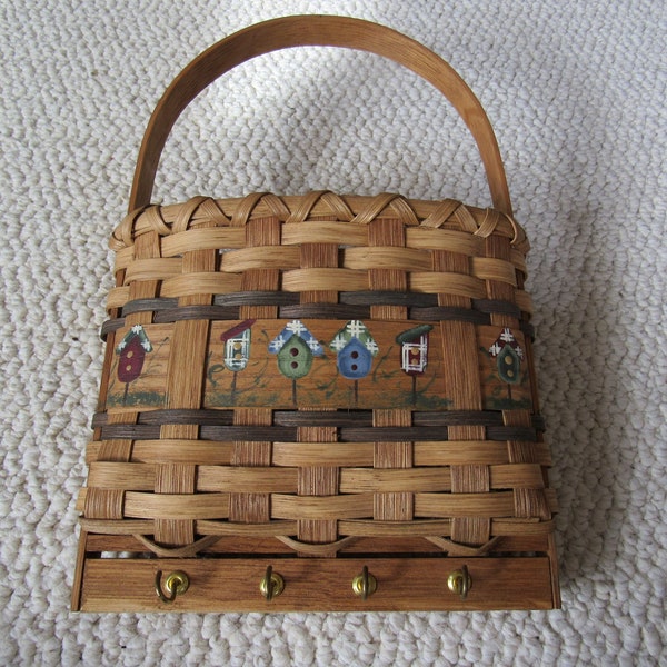 Basket Birdhouse Key Holder