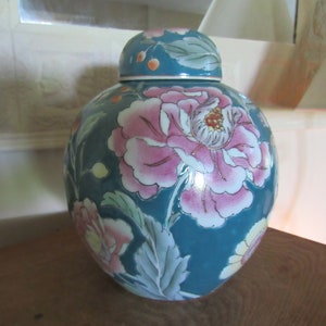 Asian Porcelain Ginger Jar