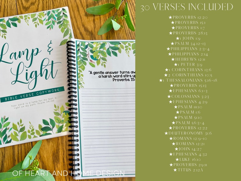 Lamp & Light Bible Verse Copy Work NIV Bible Verse Writing Etsy