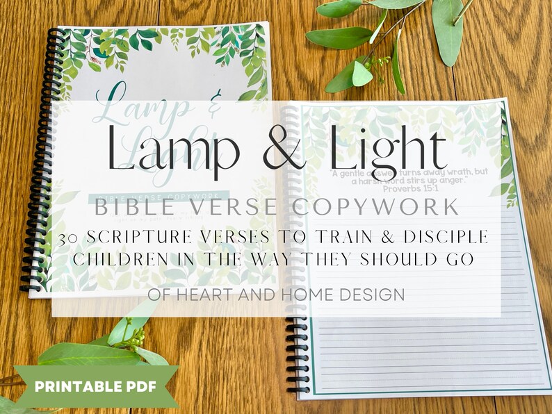 Lamp & Light Bible Verse Copy Work NIV Bible Verse Writing Etsy