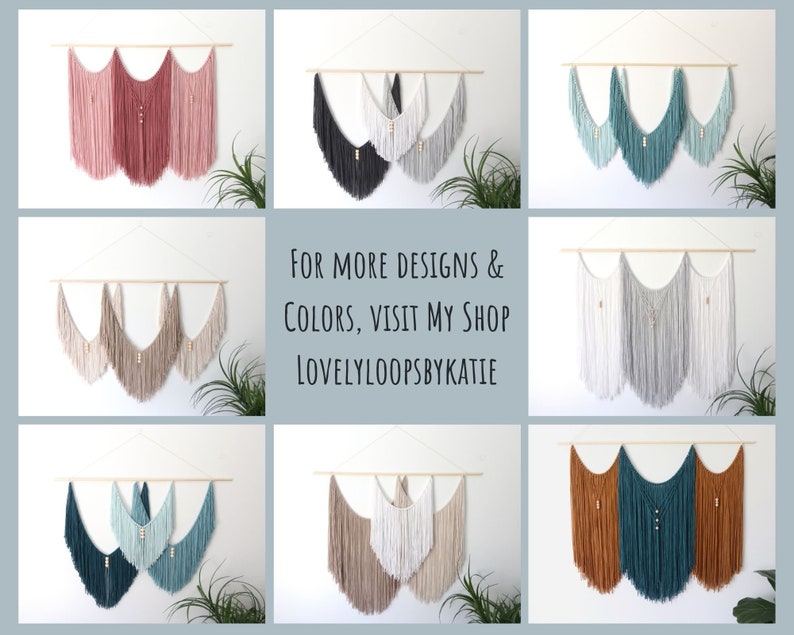 Large Macrame Wall Hanging / Over Bed Above Couch Decor / Etsy