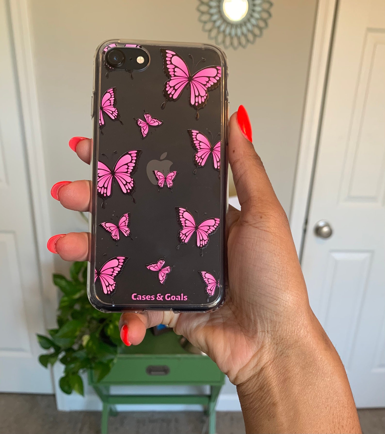 Pink Butterflies iPhone Case 12 Pro Max 12 Pro 12 12 mini Etsy