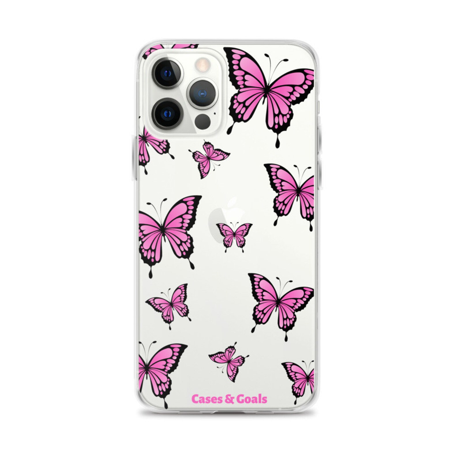 Pink Butterflies iPhone Case 12 Pro Max 12 Pro 12 12 mini Etsy