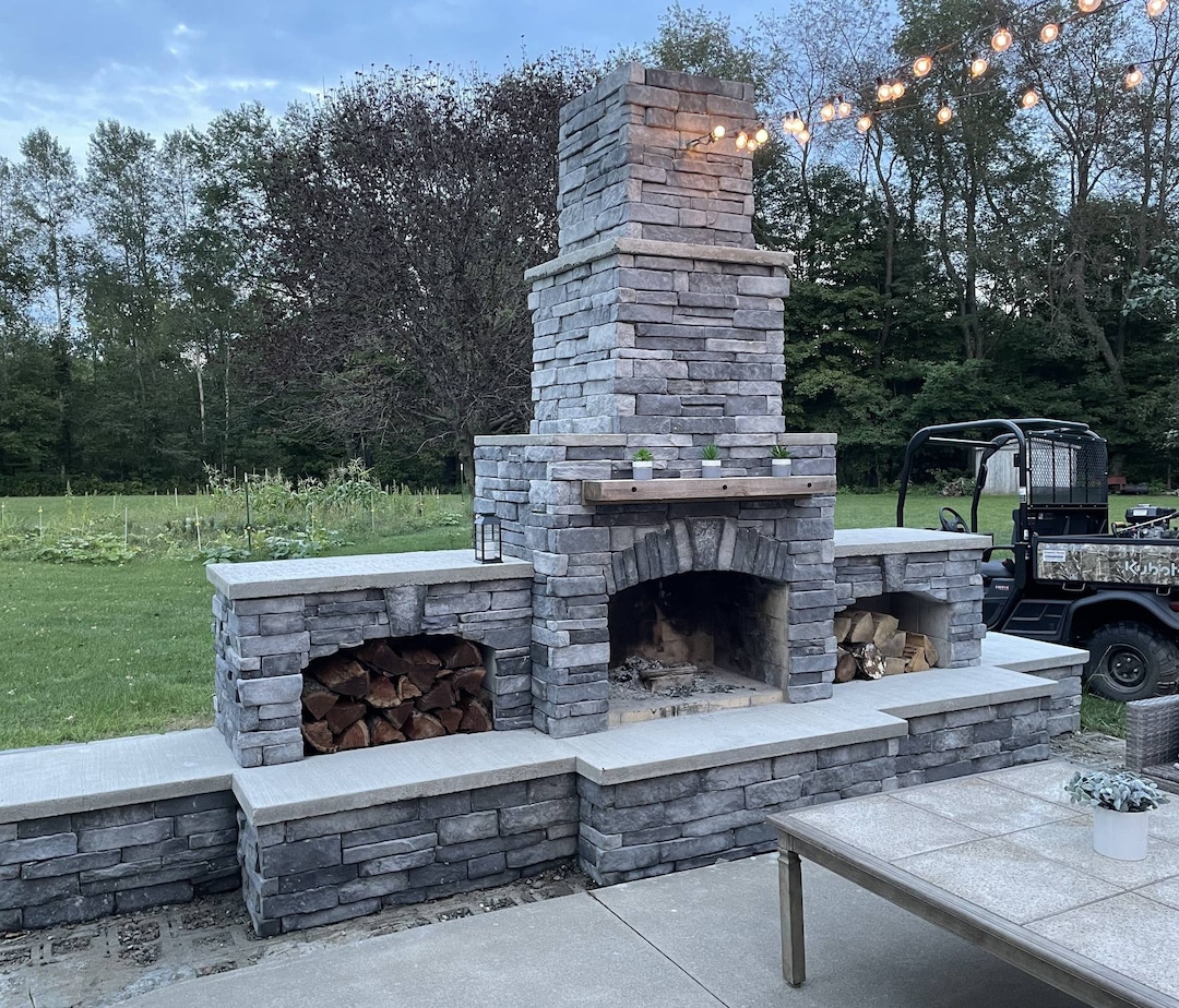 Outdoor Fireplace Kits, Masonry Fireplace, Stone Fireplace