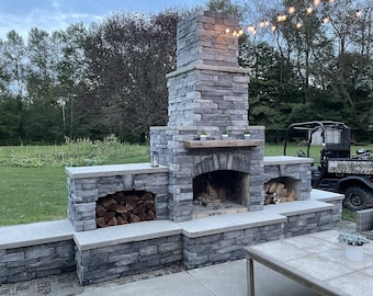 DIY Outdoor Fireplace Construction Plan - Fireplace and Voids