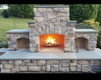 DIY Outdoor Fireplace Construction Plan - Winslow Design - 46 pages