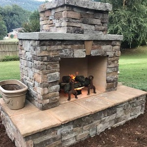 Pima II DIY Outdoor Fireplace Construction Plan image 2