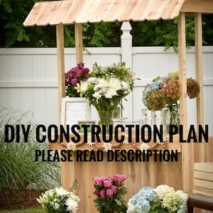 DIY Construction Plan for Lemonade Stand - Hot Chocolate Stand - Beverage Bar