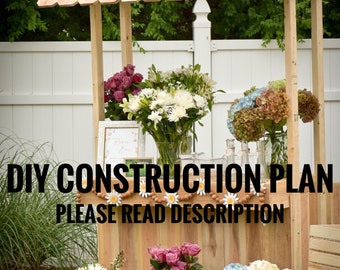 DIY Construction Plan for Lemonade Stand - Hot Chocolate Stand - Beverage Bar