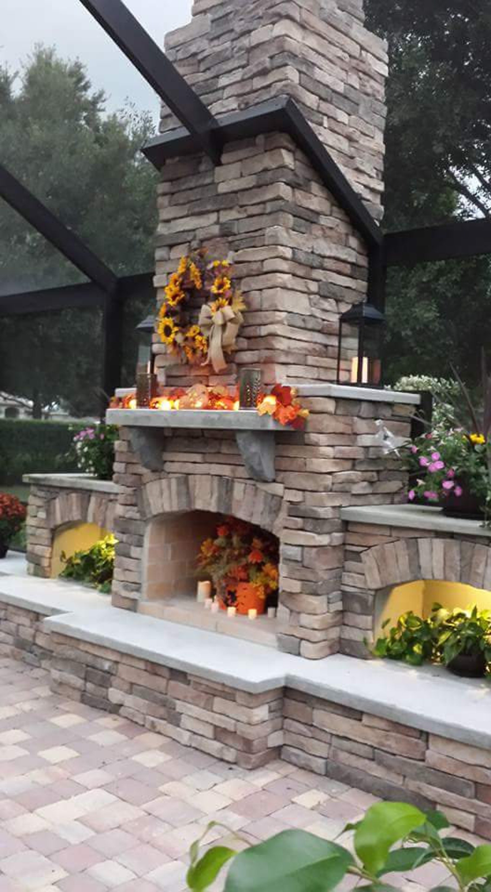 DIY Outdoor Fireplace Construction Plan Fireplace and Voids Etsy