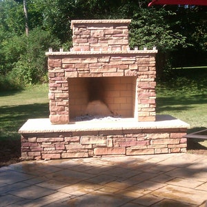 Pima II DIY Outdoor Fireplace Construction Plan image 1