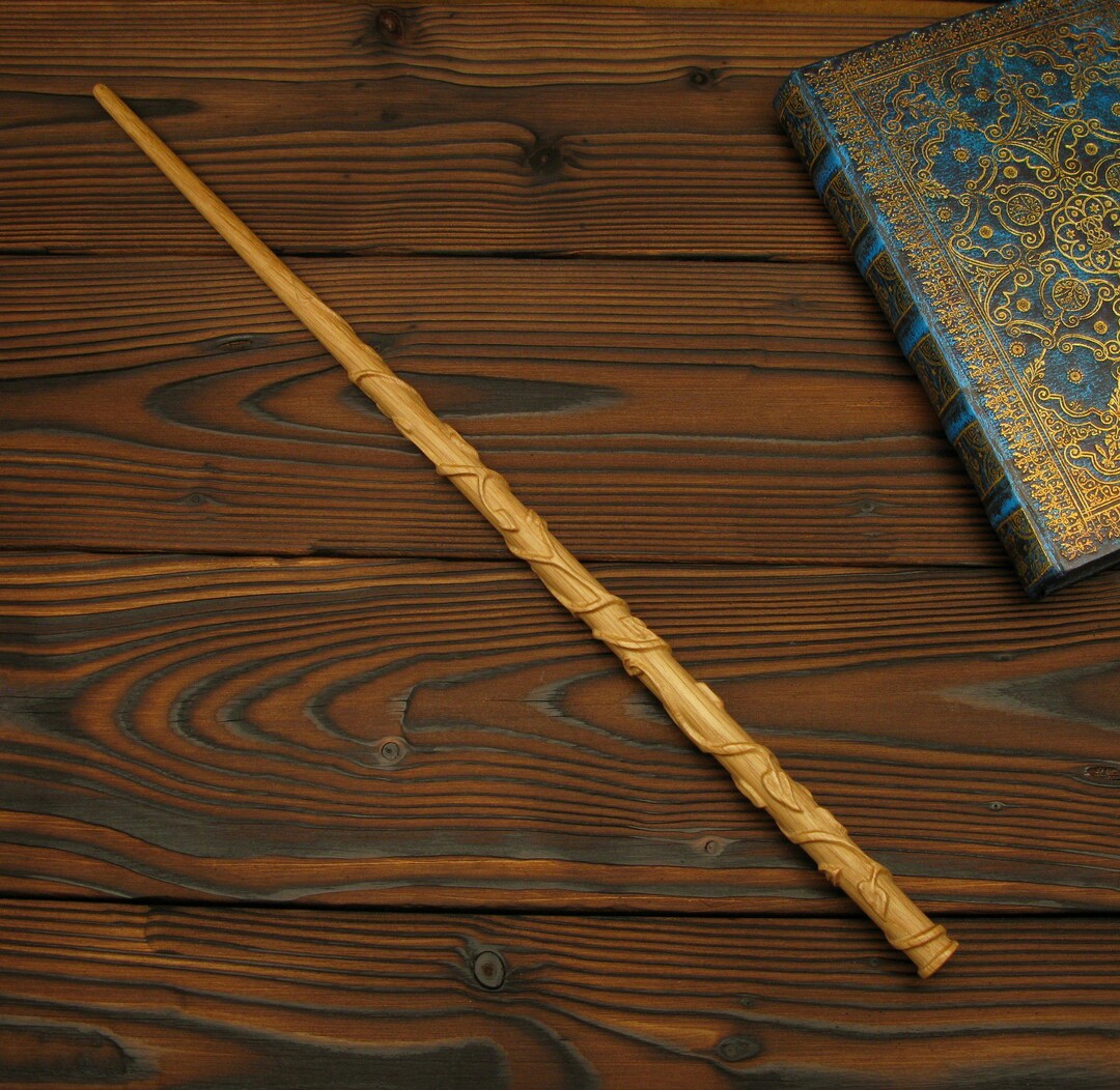 Character Wand in English Oak - Real Wooden Wand! - Etsy