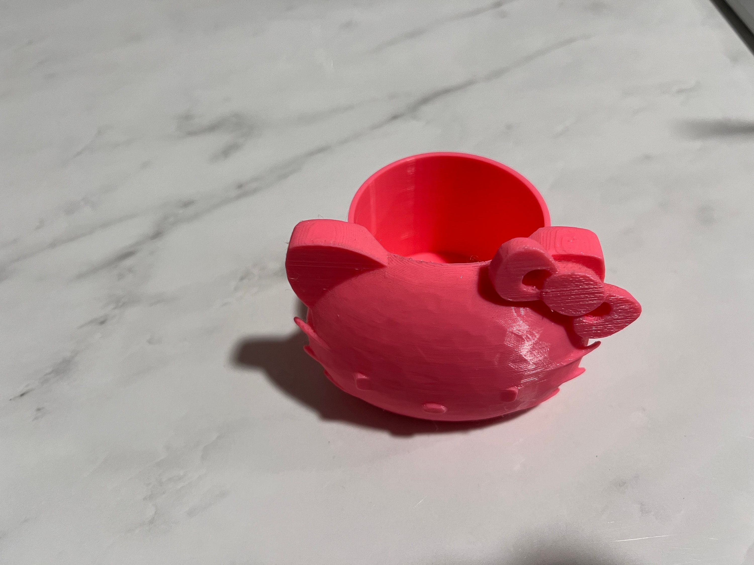 Hello Kitty Planter 3d Printed. - Etsy Australia