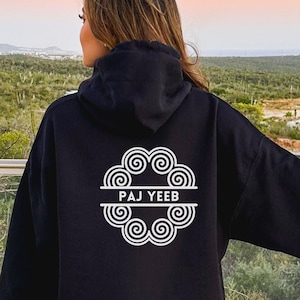 Full Name Hmong Hoodie Hmong Sweatshirt. Hmong Gift for Her. Gift for Him. Hmong Clothes. Unisex Heavy Blend Hooded Sweatshirt
