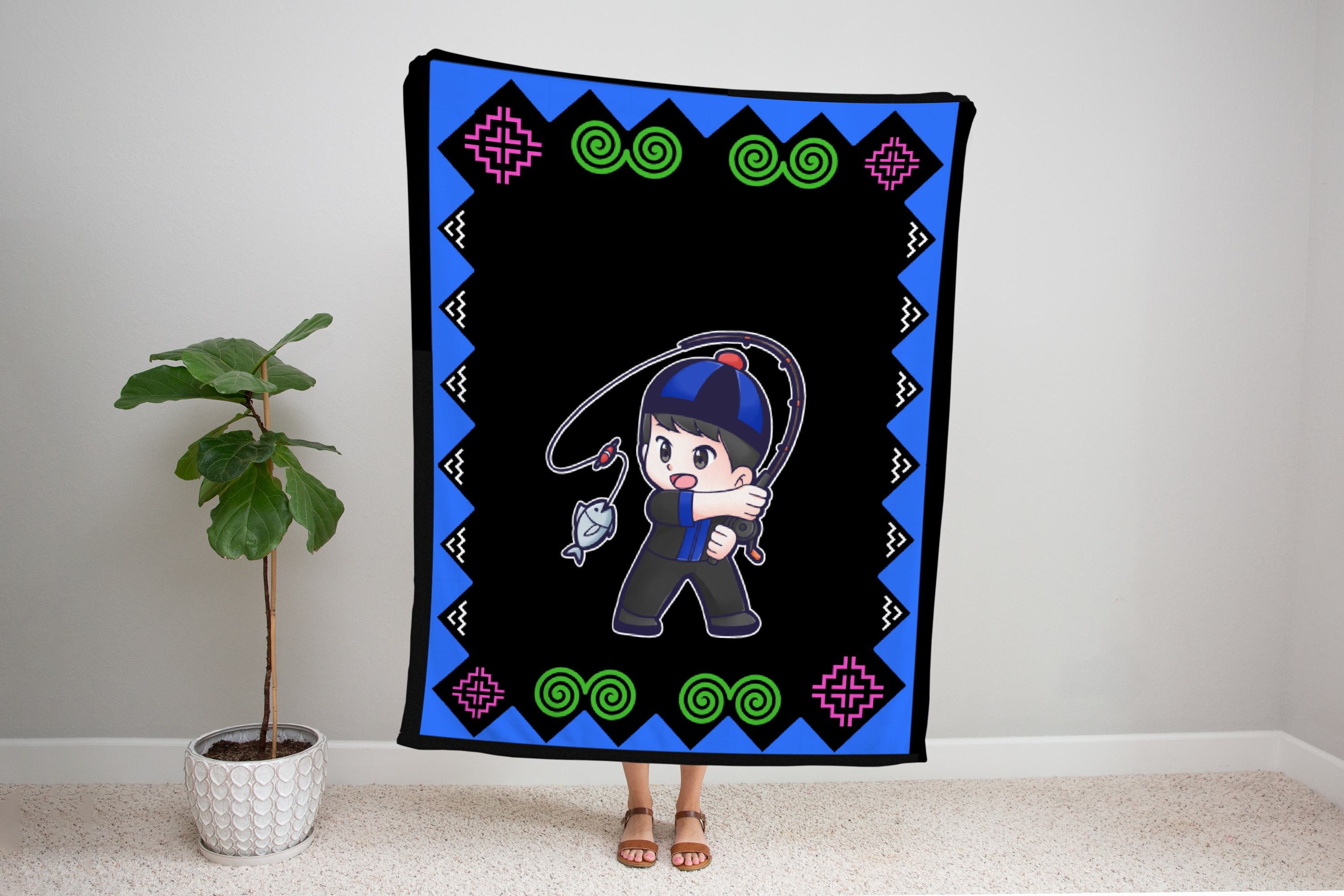 Custom Blanket Velveteen Soft Plush Gift for Him Birthday Hmong Gift Graduation Birthday Hmong Cute Gifts for Father Hmong Son Baby Blanket