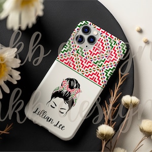 Frete grátis-capa de telefone padrão Hmong personalizada para meninas, presente para ela, presente Hmong, mãe Hmong, decoração Hmong, bonito inspirado em Hmong